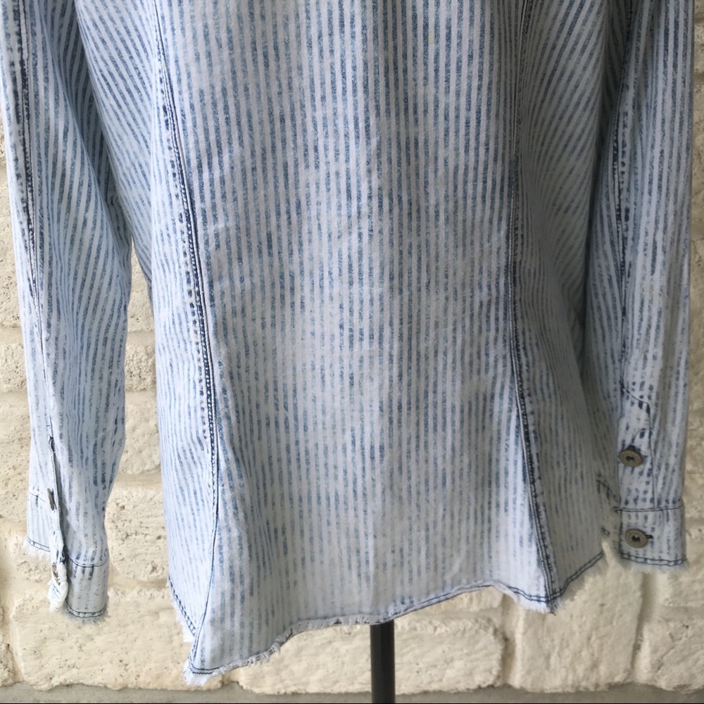 William Rast Patchwork Broach Button Down - image 7